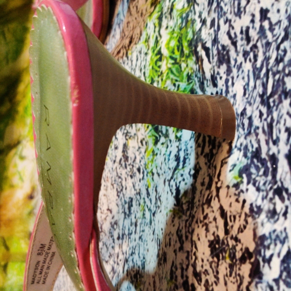 Rampage Size8 1/2 Pink open toe, pump - Picture 5 of 6